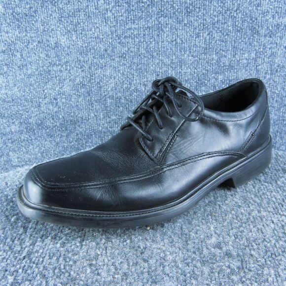 Bostonian Flexlite Men Derby Oxfords Shoes Size 8‎ Medium Black Leather Lace Up - Picture 1 of 10
